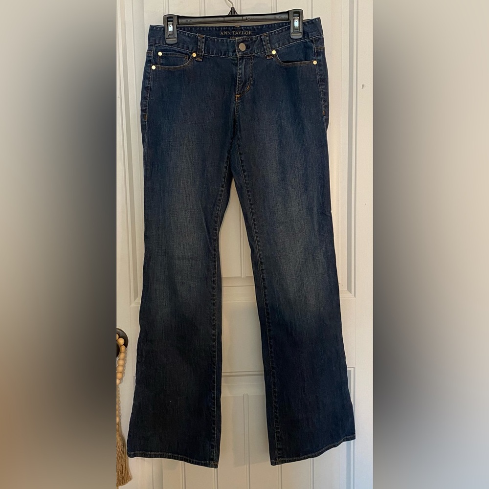 Ann Taylor Dark Wash Boot Cut Denim Jeans Size 4